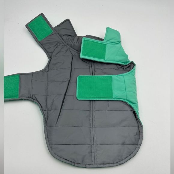 NWT!! Furhaven Reversible Reflective Puffer Jacket, Washable, Mint, Small - Picture 10 of 12